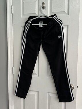 Women's Fleece Adidas Sweatpants in Black - Size M